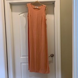 Rouge long dress dress, L, light coral/ rust color